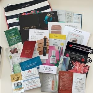 New Sephora samples bundle with bag